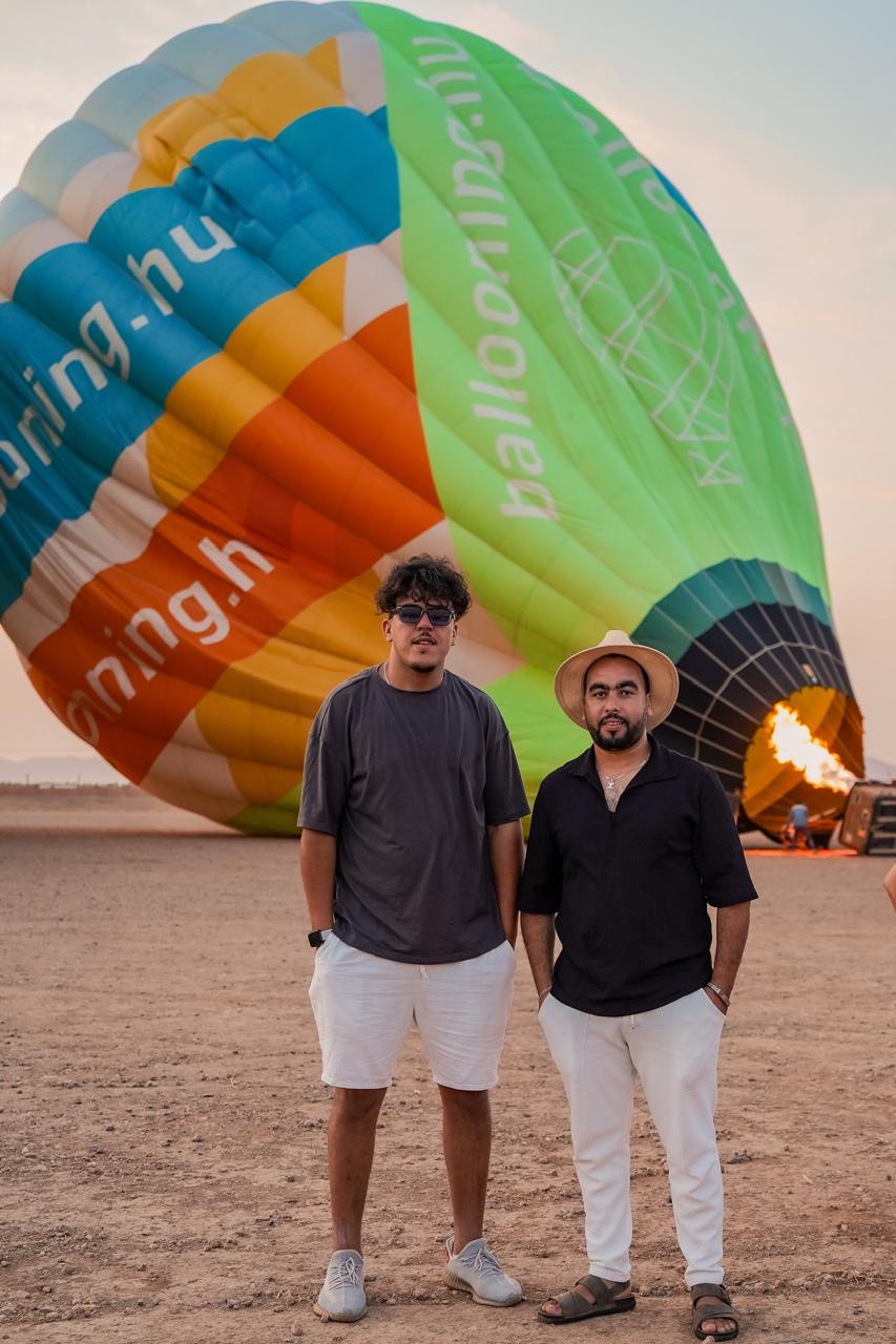 Hot air balloon flight over Marrakech