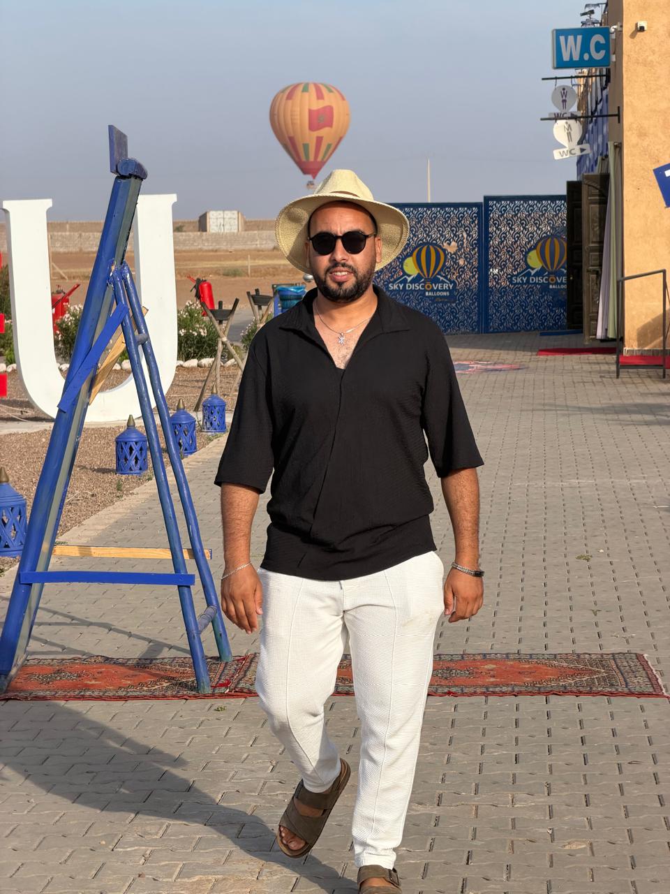 Hot air balloon flight over Marrakech